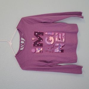 "Imagine" Purple long sleeved shirt